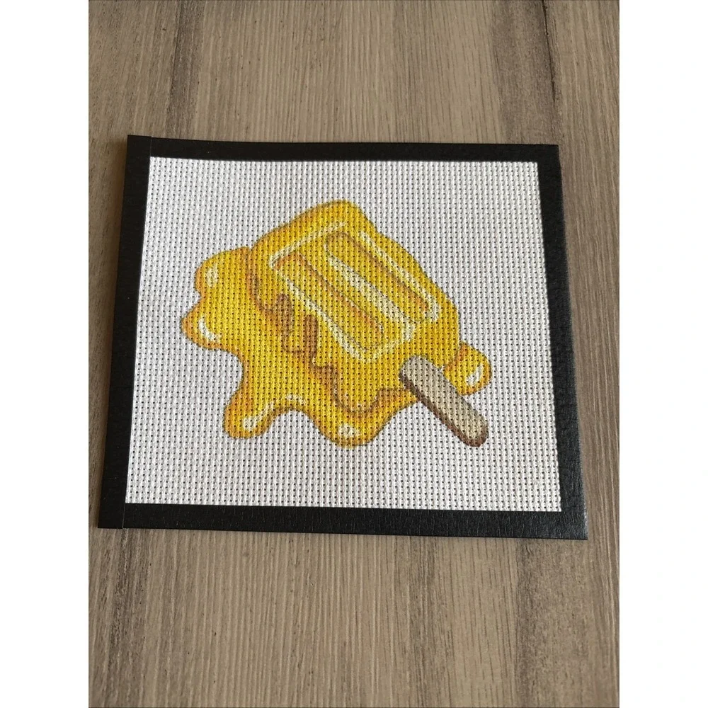 Popsicle Melting Hand Painted Needlepoint Canvas 5.5